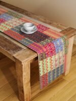 ALINA DECOR Poly Cotton Tribal Pattern HD Printed Washable Runner for Dining Table 4-6 Seater (Multicolor, 13 Inch X 58 Inch)