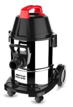 AMERICAN MICRONIC® Wet & Dry Vacuum Cleaner 21L | 1600W Copper Motor | 28 KPa Suction | Stainless Steel Tank | HEPA Filter | Blower Function | Washable Dust Bag | AMI-VCD21-1600WDx (Red/Black/Steel)