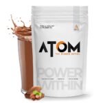 AS-IT-IS ATOM Beginners Whey Protein 1kg | Accelerates Muscle-building | Increases Body Strength | Choco Hazel Fusion Flavor
