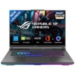 ASUS ROG Strix G16, Smartchoice,Intel Core i5-13450HX, Gaming Laptop(RTX 4050-6GB/140W TGP/16GB RAM/1TB SSD/FHD+/16"/165Hz/Windows 11/M365 Basic (1Year)*/Office Home 2024/Gray/2.5 Kg) G614JU-N3526WS