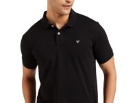 Allen Solly Men’s Polo T Shirt | Comfortable Rich Cotton Blend, Band Collar, Regular Fit | Stylish & Premium All Day Wear
