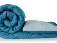 Amazon Brand - Solimo Microfibre Reversible Comforter, Single (Ocean Blue and Mild Blue, 200 GSM)