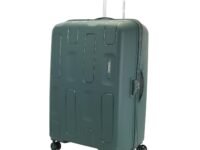 American Tourister Large Ivy 2.0-8 Wheel, 79 CM Hard PP Check-in Suitcase for Travel/Trolley Bag for Travel/Travel Bag with Combination Lock & Smooth Sliding Double Wheel - Forest Green