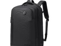 Arctic Hunter Trolley Backpack Expandable 52L Multiple Pockets Business Trolley Bag with 2 Wheels Aluminum Rolling Laptop Bag Stylish Suitcase for Business Travel Water Resistant Black