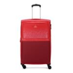 Aristocrat Drift Check-in Expander Trolley Bag 79cm | Large | Soft Luggage | Smooth 8-Wheel Suitcase | Secure Combination Lock with Sturdy Zipper | Robust Construction | 3-Year Warranty (Red)