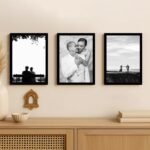 Art Street A4 Document Photo Frame set of 3 Black Photo Frames for Home and Office decoration (Photo Size 8 x 12 Inches)