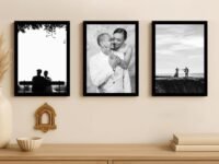 Art Street A4 Document Photo Frame set of 3 Black Photo Frames for Home and Office decoration (Photo Size 8 x 12 Inches)