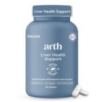 Arth Liver Health Supplement | With Milk Thistle (Silymarin 600mg), CoQ10, Vitamin C & E | Helps in Fatty Liver Management & Digestion | Anti-inflammatory & Antioxidant Support | For Men & Women | 60 Veg Tablets