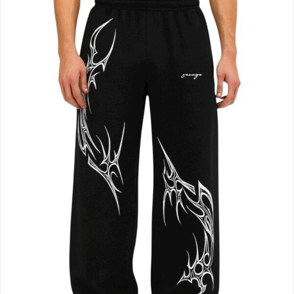 BE SAVAGE Trackpants for Men Stylish Gym Trackpant for Man Joggers for Men Sweatpants Printed Track Pant