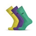 Bamboo Crew Socks for Men Combo | Full Calf Length Premium Bamboo | Odour-Free, Breathable & Durable | Cushioned Base & Anti-bacterial | 3X Softer than Cotton Socks | Pack of 3