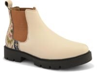 Big Fox Printed Mid Top Chelsea Boots For Woman