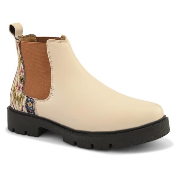 Big Fox Printed Mid Top Chelsea Boots For Woman