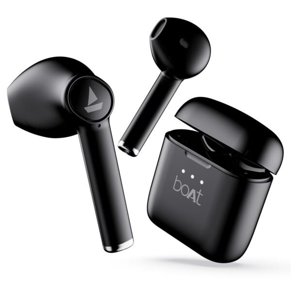 Boat Airdopes 131/8 with 60 Hrs Playback, ASAP Charge Truly Wireless Bluetooth in Ear Earbuds with Mic (Active Black)