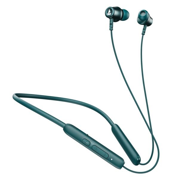 Boat Rockerz 245 v2 Pro, 30h Battery, ENx Tech, Fast Charge, Dual Pairing, Magnetic Buds, USB Type-C Interface & IPX5, Bluetooth in Ear Neckband, Wireless with Mic Earphones (Teal Green)