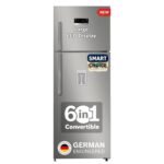 Bosch Max Convert 368L, 3-Star, Inverter Frost Free Double Door Refrigerator With Water Dispenser (CTC39S03DI, 6-in-1 Convertible, VitaFresh Technology, 2 Cooling System, Shiny Silver)