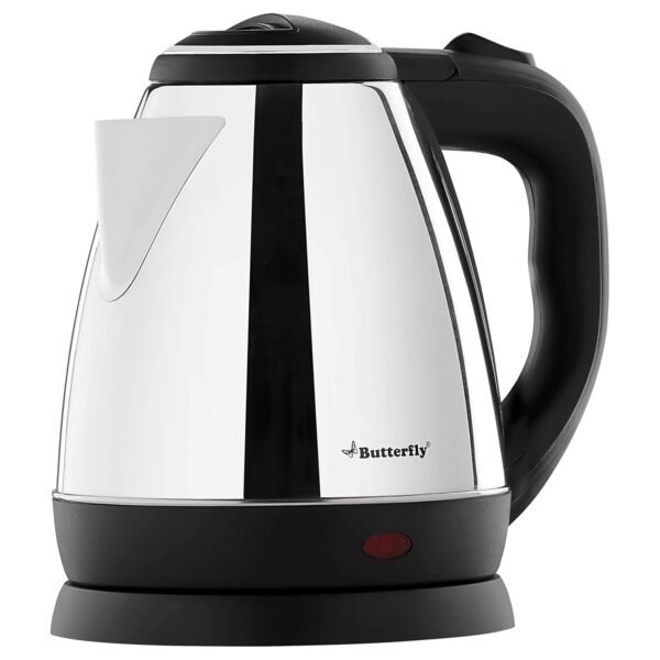 Butterfly EKN 1.5 Litre Stainless Steel Electric Kettle | 1500 W | 360� Swivel Power Base | Auto Shut Off | For Hot Water, Tea, Coffee, Noodles | Dry Boil Protection |
