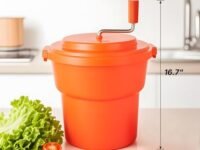 CMI 2.5 Gal/10 Qt Large Commercial Salad Spinner Jumbo Manual Lettuce Dryer-Dries up to 4 Heads of Lettuce