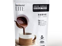 COCOSUTRA Sugar-Free Swiss Vanilla Drinking Chocolate Mix | 200g | Zero Sugar, Low Carb, Keto-Friendly, Vegan | Stevia & Erythritol Sweetened | Serve hot & cold | 10 cups