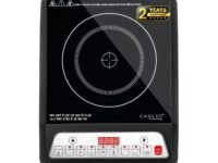 Cadlec CookMate 2000W Induction Cooktop with Crystal Glass | 7 Cooking Modes, Auto Shut-Off, Over-Heat Protection, LED Display, BIS Approved, 2-Year Warranty | Black