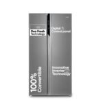 Candy 602 L Frost Free Side by Side Refrigerator with 100% Convertible Technology, Digital Control Panel and Magic Convertible Cooling 2-door (Shiny Steel, CSS6600TS)