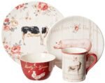 Certified International 87526 Farmhouse 16 pc Dinnerware Set, Service for 4