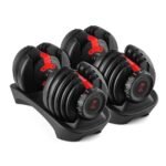 Cockatoo ADB-01 2.5 KG- 24 Kg Adjustable Dumbbell Set, Home Workout Gym Equipment Men and Women, Quick One-Second Adjustment 15-IN-1 Dumbbell Dumbbells Set For Home Gym(1 Year Warranty) (24 Kg, Red)