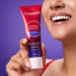 Colgate Visible White Purple Toothpaste for Teeth Whitening, Helps Remove Surface Stains, Whitens Yellow Teeth, Enamel-Safe for Daily Use, 120g