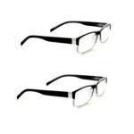 Combo Pack of 2 Reading Glasses for Men & Women | Lightweight Power Eyeglasses (Single Vision) | Available in +1.00 to +3.00 | All Day Comfort