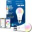 Cree Lighting Connected Max Smart Led Bulb A19 60W Tunable White + Color Changing, 2.4 Ghz, Works with Alexa and Google Home, No Hub Required, Bluetooth + WiFi, 1Pk
