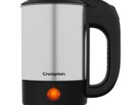 Crompton Insta Delite Mini 500 ml/0.5 Ltr Electric Kettle || Travel Kettle || Robust Stainless Steel Body || LED Indicator || 700 Watts Power|| Auto Shut-Off || Wide Mouth || Warranty - 1 Year