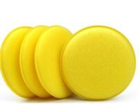 DETACHI Car Polish Sponge Multipurpose Car Foam Wax Applicator Polish Pad Soft Car Clean Wax Sponge Used for Detailing Polish for Bike and Car Dashboard Round Pads - Pack of (4)