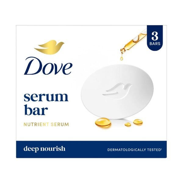 Dove Serum Bar | with Nutrient Serum | Deep Nourish | 375g (125g x 3)
