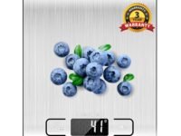 Dr Trust USA Stainless Steel Electronic Kitchen Digital Scale Weighing Machine For Health, Fitness, Diet, Nutrition, Cooking and Home Baking with Touch Button, Tare Function (5 Kg)-529