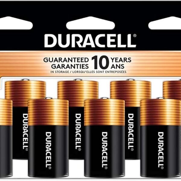 Duracell - CopperTop C Alkaline Batteries with recloseable package - long lasting, all-purpose C battery for household and business - 8 count