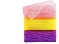 EZ LIVING Exfoliating Net Sponge for Bath - Long Mesh Body Scrubber for Deep Cleansing and Smooth Skin(2pcs)