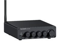 Fosi Audio BT30D Pro TPA3255 Hi-Fi Bluetooth 5.0 Stereo Audio Receiver Amplifier 2.1 Channel Mini Class D Integrated Amp 165 Watt x2+350 Watt for Home Outdoor Desktop Bookshelf Speakers/Subwoofers