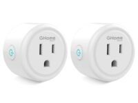 GHome Smart Plug Mini, WiFi Smart Outlet Plug Works with Alexa and Google Home, Timer Outlet with APP Control, Smart Plugs Only Supports 2.4GHz Network, No Hub Required, ETL FCC Listed, White
