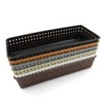Garth Plastic Multipurpose Desk Organizer Tray Set Of 2 For Office Home Study Table Drawer Storage Ideal For Stationery Cosmetics Accessories Remote Keys Craft Supplies Durable Lightweight
