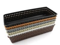 Garth Plastic Multipurpose Desk Organizer Tray Set Of 2 For Office Home Study Table Drawer Storage Ideal For Stationery Cosmetics Accessories Remote Keys Craft Supplies Durable Lightweight