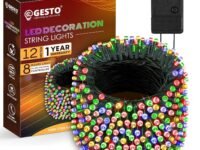 Gesto 12 Meter Multicolor Led Serial String Lights – 8 Modes Changing Controller, Waterproof Fairy Lights for Home,Patio,Christmas,Patio,Garden,Deepawali & Diwali Decoration Lights for Balcony Outdoor