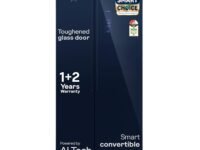 Godrej 600L 3Star | 1+2 Year Additional Warranty | Smart Convertible Zones | Toughened Glass Door | Frost Free Inverter Side By Side Refrigerator (2025 Model, RS EONVELVET 646C RIT SM BL, Storm Blue)