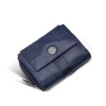 HAMMONDS FLYCATCHER Leather Ladies Wallet for Woman with 14 Card Slots - Clutch Purse for Women, Ladies Wallet for Women Stylish, Ladies Purse for Women Wallet, Gift for Womens - Antique Blue