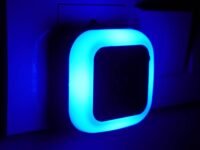 HOARD Polycarbonate 0.5W Led Plug In Smart Night Lamp With, Automatic Sensor -(Blue) Pack Of 1