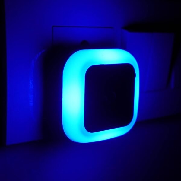 HOARD Polycarbonate 0.5W Led Plug In Smart Night Lamp With, Automatic Sensor -(Blue) Pack Of 1