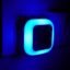 HOARD Polycarbonate 0.5W Led Plug In Smart Night Lamp With, Automatic Sensor -(Blue) Pack Of 1