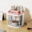 HOME CUBE Plastic Desk Organizer With Drawer Desktop Office Stationery Storage Box Desk Accessories Table Organiser Study Table Office Table Pen Stand- 2035 (Pink)