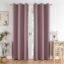 HOMEMONDE 6 Feet Solid Curtain for Window - Noise Reduced and Fade Resistant Blackout Curtains, 75% Room Darkening Drapes for Living Room, Bedroom Pack of 2, (Lavender, 182 x 118 CM)