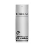 Haier 240L 2 Star Frost Free Top Mount Double Door Refrigerator|Cool Pad|200% Faster Ice Making in 49 Minutes (HEF-252EGS-P, Moon Silver)