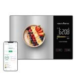 HealthSense Smart Kitchen Weighing Machine for Food|Digital Weight Scale for Home with Nutritional Calculator App 24 Nutrients LED Display Tare Function Stainless Steel Platform |1Year Warranty(KS100)