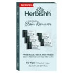 Herbishh Hair Color Stain Remover Wipes | Gentle Formula for Dye Cleanup | Easy Clean Hair Color Remover Wipes for Skin | Travel Pack With 50 Wipes | Safe and Skin-Friendly (Pack of 10)